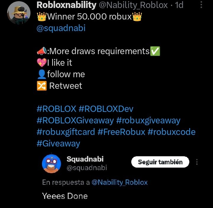 robloxnability on X: New! Fuck it! Again I will send 50,000 robux to  people who are interested🤑 💖I like it 👤follow me(and profile Roblox) 🔀  Retweet #ROBLOX #ROBLOXDev #ROBLOXGiveaway #robuxgiveaway #robuxgiftcard  #FreeRobux #
