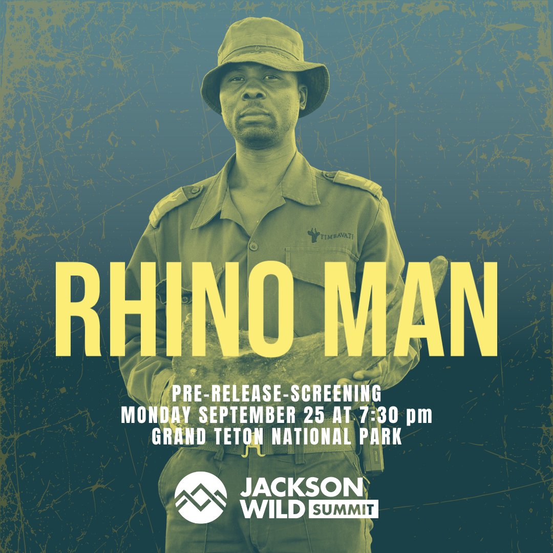 In 24 hours we are off to the 2023 @JacksonWild  Summit in Grand Tetons National Park. As many of you may already know, RHINO MAN, has been selected as a finalist in 2 categories! 

If you're there, come out to GCC's pre-release screening of the film Monday at 7:30pm! 🙏 🦏🔥