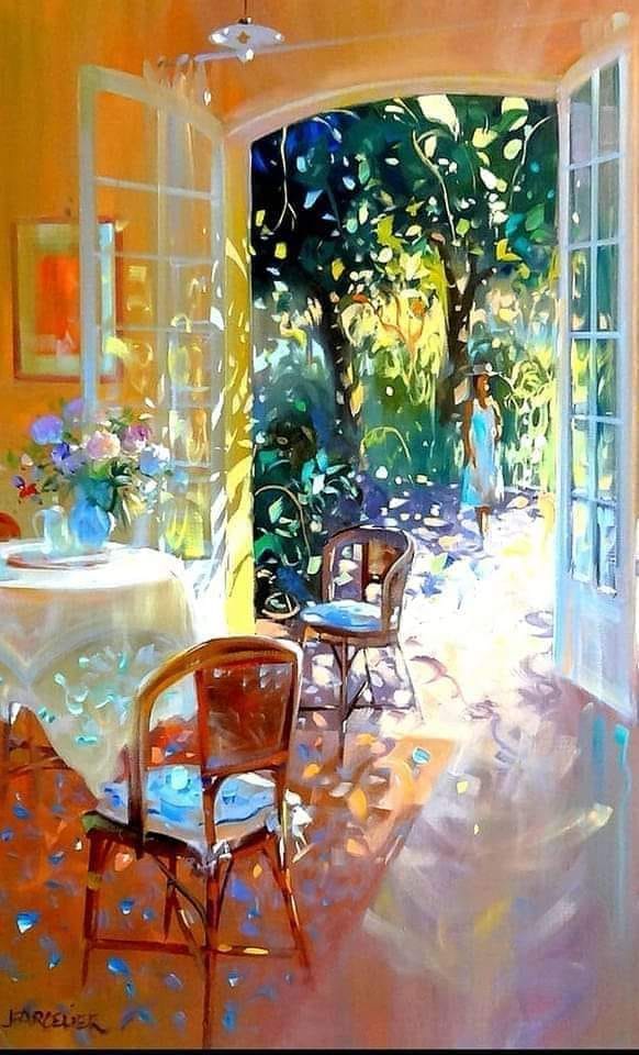 fraveris's tweet image. by Laurent Parcelier, b. 1962, French painter