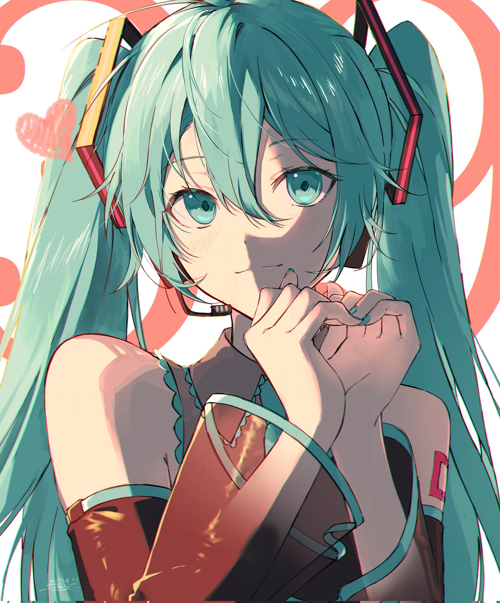 初音ミク イラストポスター 大判 初音ミク-Art by LEN[A-7]-ホロポスター | Xマーケット | 世界