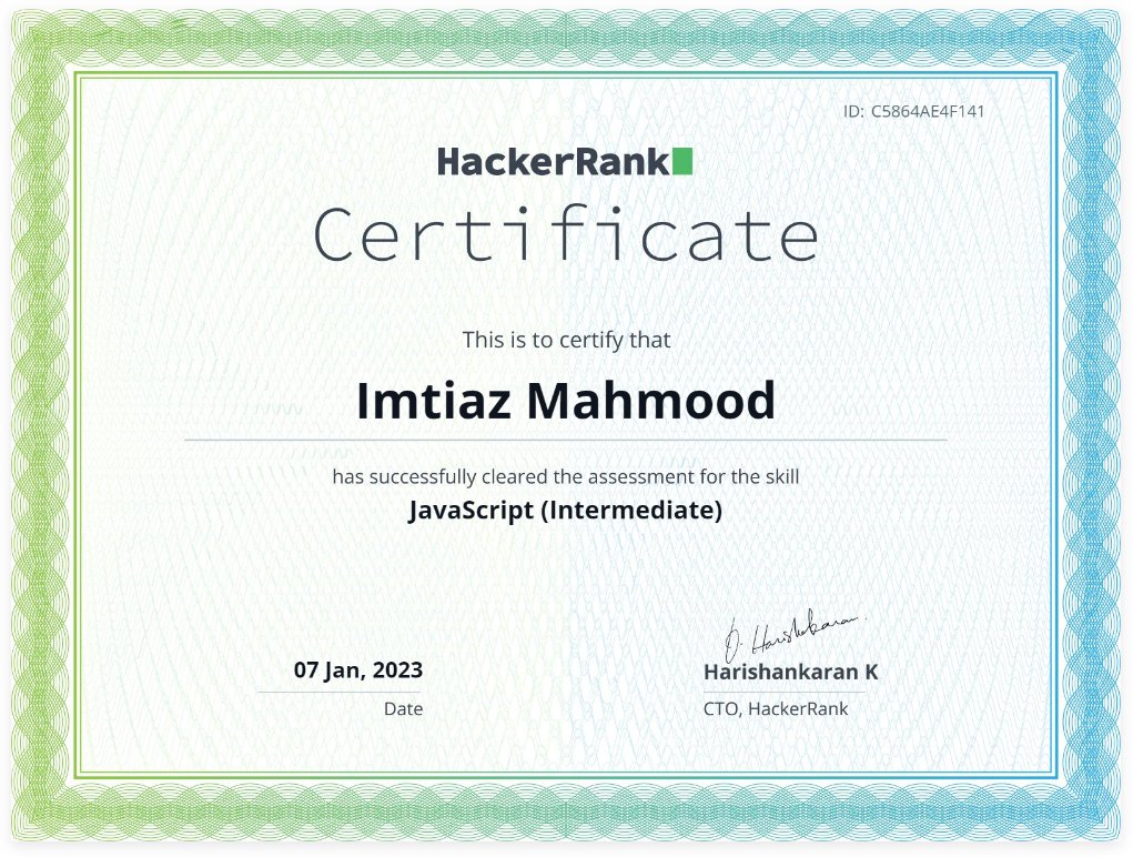 imtiazmeh's tweet image. Throwing it back to the day I proudly earned my SoloLearn &amp;amp; HackerRank certificates! 🎓💪🚀 #ThrowbackAchievement #SoloLearnCertified #HackerRankCertified #SkillsAcquired #developer #techtwitter #100DaysOfCode