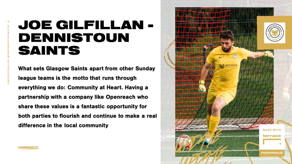 Next up we hear from #GS Manager <a href="/KeithLkeith/">Laurie Keith</a> and #DS ever-present <a href="/IAmJoe_94/">Joe</a> about how partners <a href="/WeAreOpenreach/">Openreach</a> &amp; wolfsonbrands.com align with all things community at Glasgow Saints