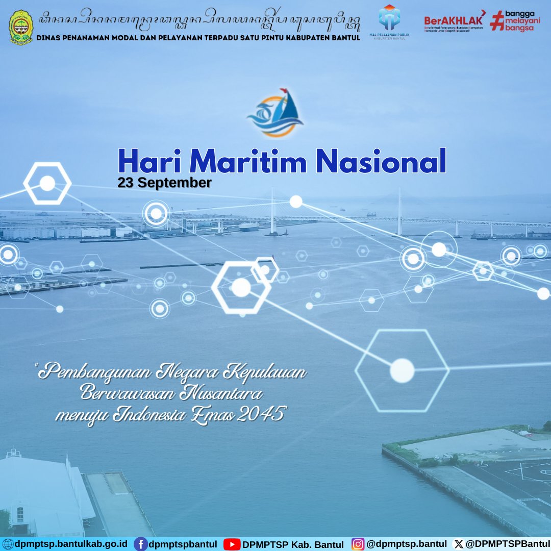 Mari terus bersama-sama menjaga, melindungi dan mengelola kekayaan laut kita dengan arif dan bijak. 

#HMN59
#HariMaritimNasional2023