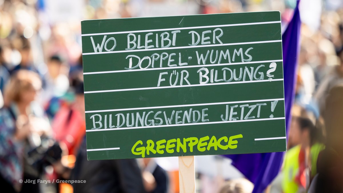 Wir brauchen #BildungfürnachhaltigeEntwicklung, echte #Inklusion, eine Ausbildungsoffensive für Lehrkräfte und mehr Geld, um eine gerechte und zukunftsfähige Bildung umzusetzen! (2/3)