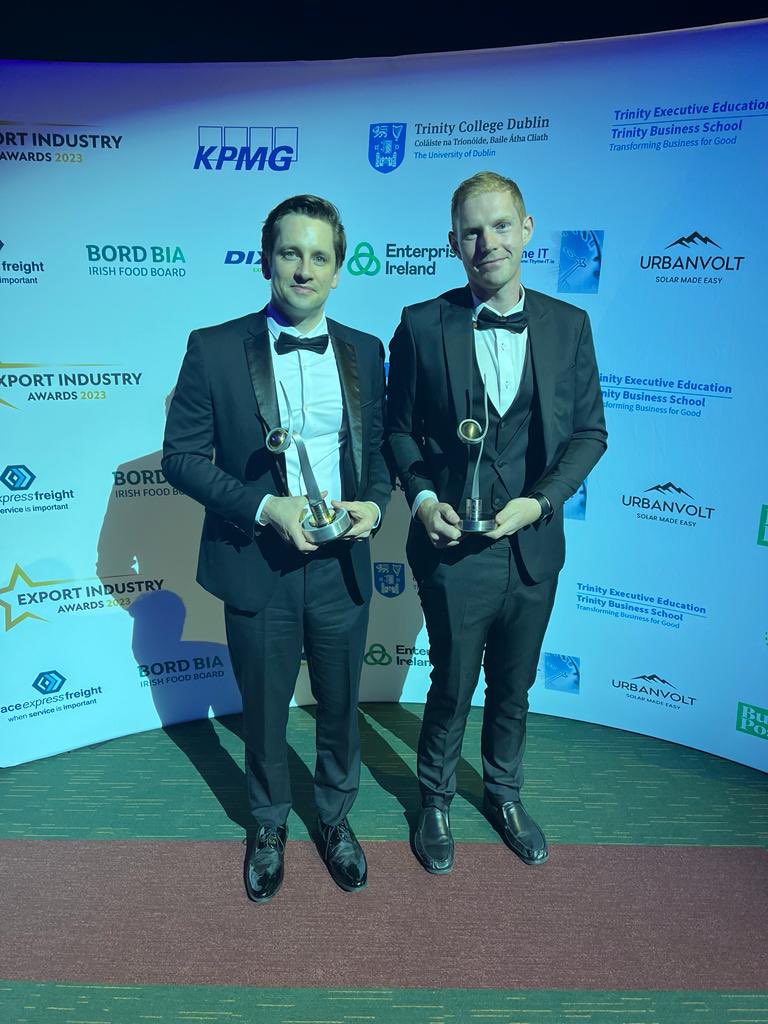 CarberyGroup's tweet photo. Thank you to @IrishExporters Association for awarding Carbery with Irish Exporter of the Year and Sustainable Trade Exporter of the Year. Biggest thanks to our farmer shareholders and team whose hard work and quality output is the foundation of any success we have. https://t.co/3A32kMUkkp