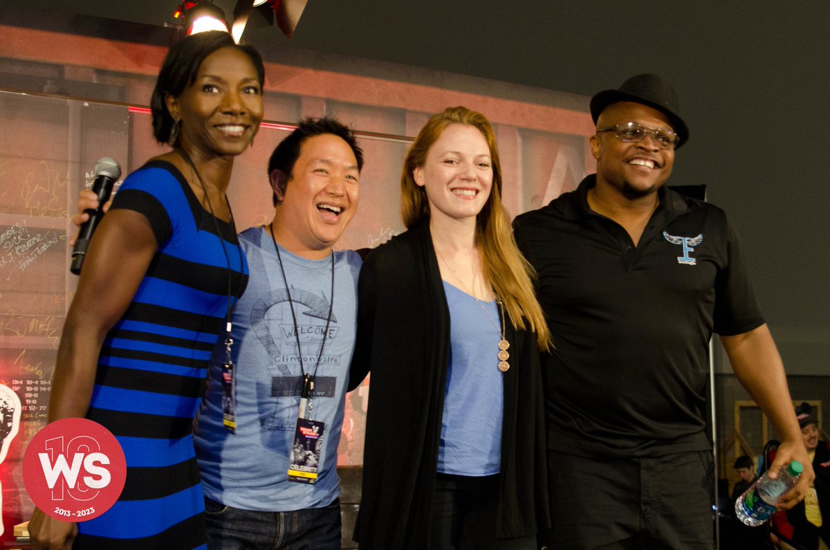We went with some OG's on a panal and it went awesome! Here's  Jeryl Prescott, Comic Book Men's Ming Chen (who hosted the panel), Emma Bell, and IronE Singleton! #WSC #WSCOrlando #WalkerStalkerCon #TheWalkingDead @ironesingleton @TheRealJeryl @EmmaBell17 @TheWalkingDead