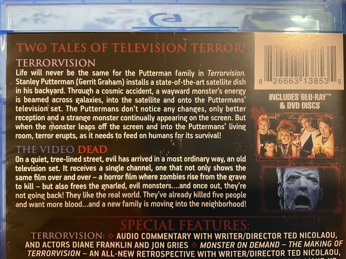 KTM819O4's tweet photo. #TerrorVision #TheVideoDead #Bluray #DVD 
＼(^o^)／来ました♪
Bluray とDVDのセットってどういう意味なんだろう？ https://t.co/Z3n3n5wAVc