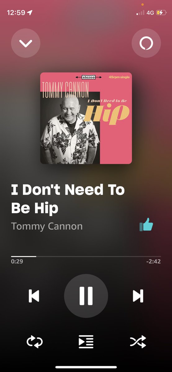 This is brilliant <a href="/TheTommyCannon/">Tommy Cannon</a> . Fabulous vocals and love the lyrics. Love swing music and this is right there in that Sinatra vibe. Love it! #rockontommy