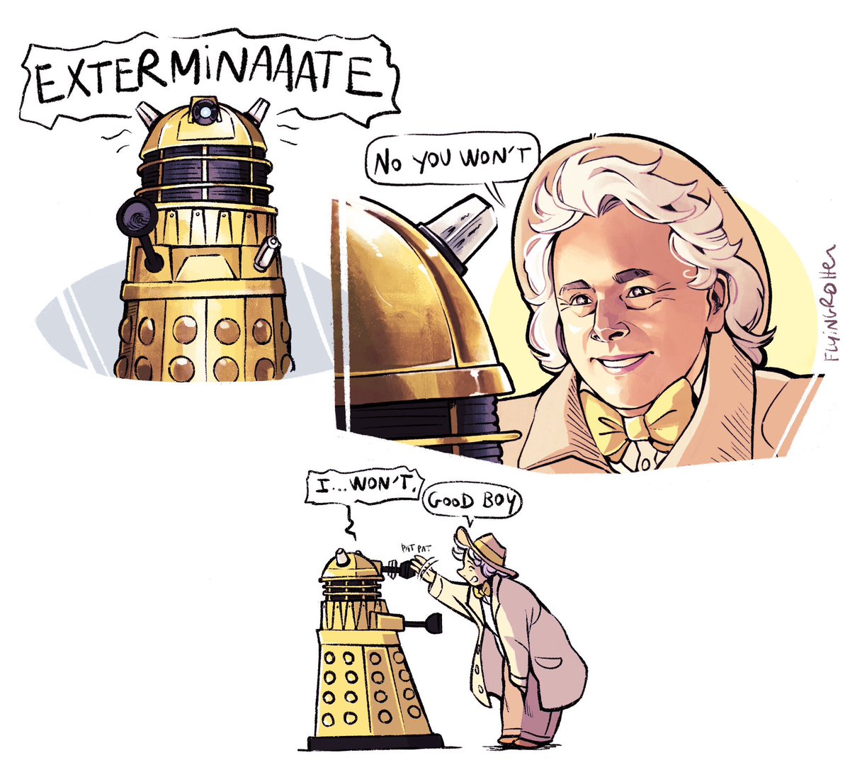 CamilleCailloux's tweet photo. Time Lord Aziraphale will Fuk you up if you misbehave https://t.co/bUiYUANWbf