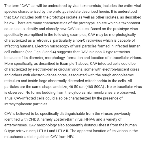 mecaregiver's tweet photo. @sibylle_berlin @mona221107 @Dan_Wyke Elaine DeFreitas found #retrovirus in #mitochondria of #CFIDS #MEcfs patients!
Here is her patent from 1991:
https://t.co/i1gmlgm2JH https://t.co/roVnum8I8a