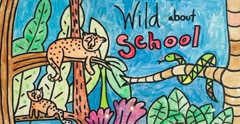 Students from several of our 4th and 5th grade classes worked together to create art that we could proudly hang up around our school. 🖼️ 🎨