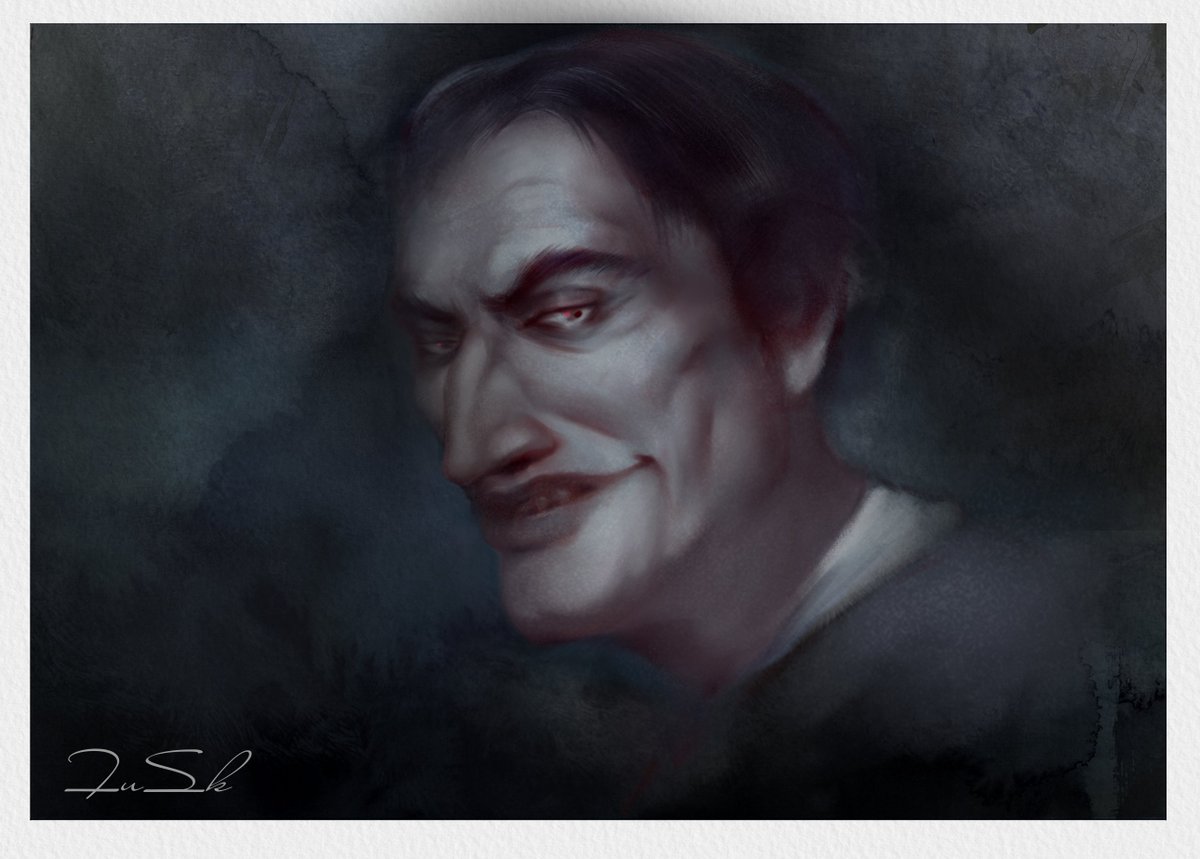 another_fusk's tweet photo. I really needed a realistic portrait of Maxwell (for personal reasons, hehe) 

#DontStarveTogether  #DontStarve #maxwelldst #dstfanart https://t.co/w96l08GkLK