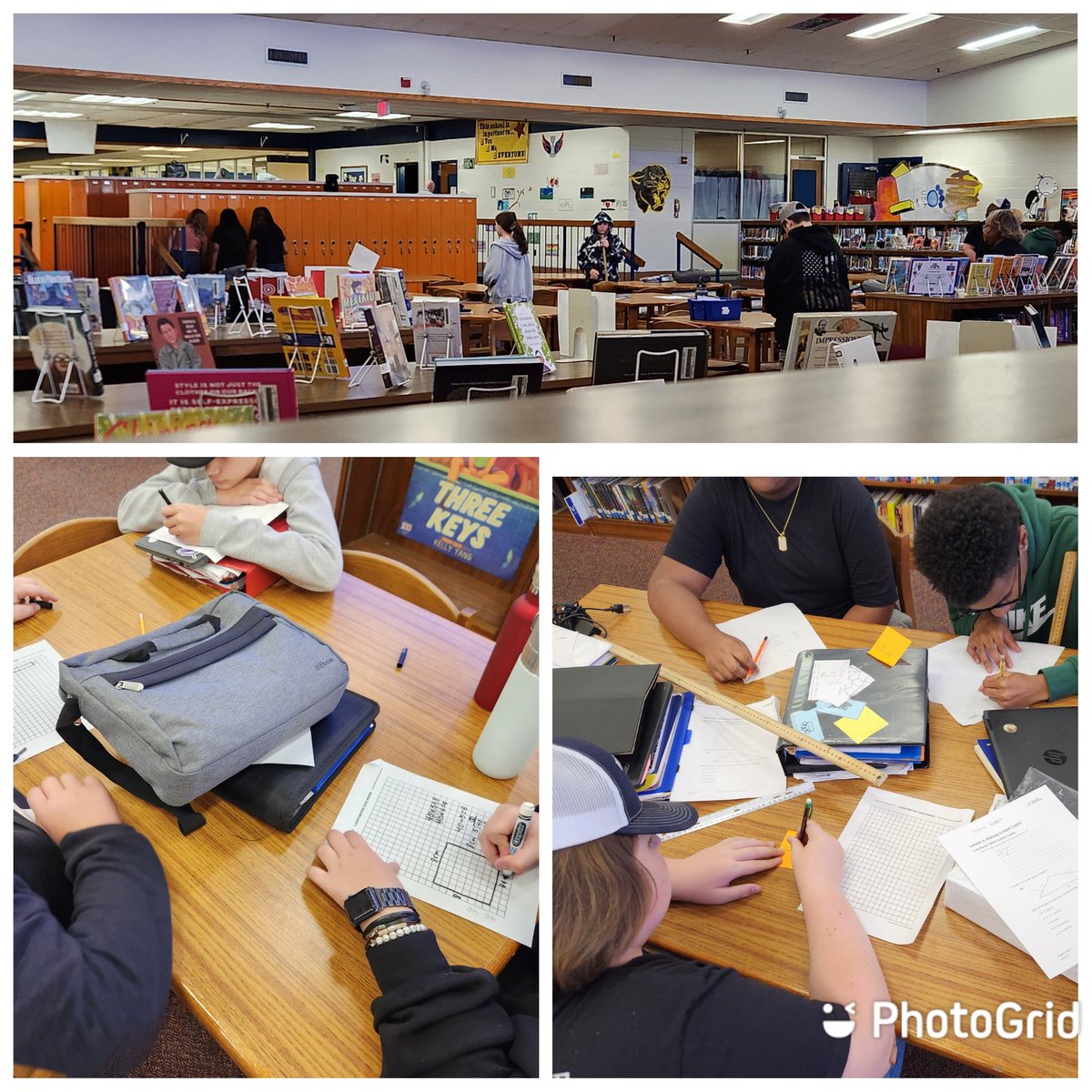 AmoresMathLabs's tweet image. The excitement my @PiccoPride 8th Gr Ss had when I gave them rulers &amp;amp; set them loose in the media center to measure &amp;amp; scale objects was awesome!  So proud of their efforts.  #MakeMathReal