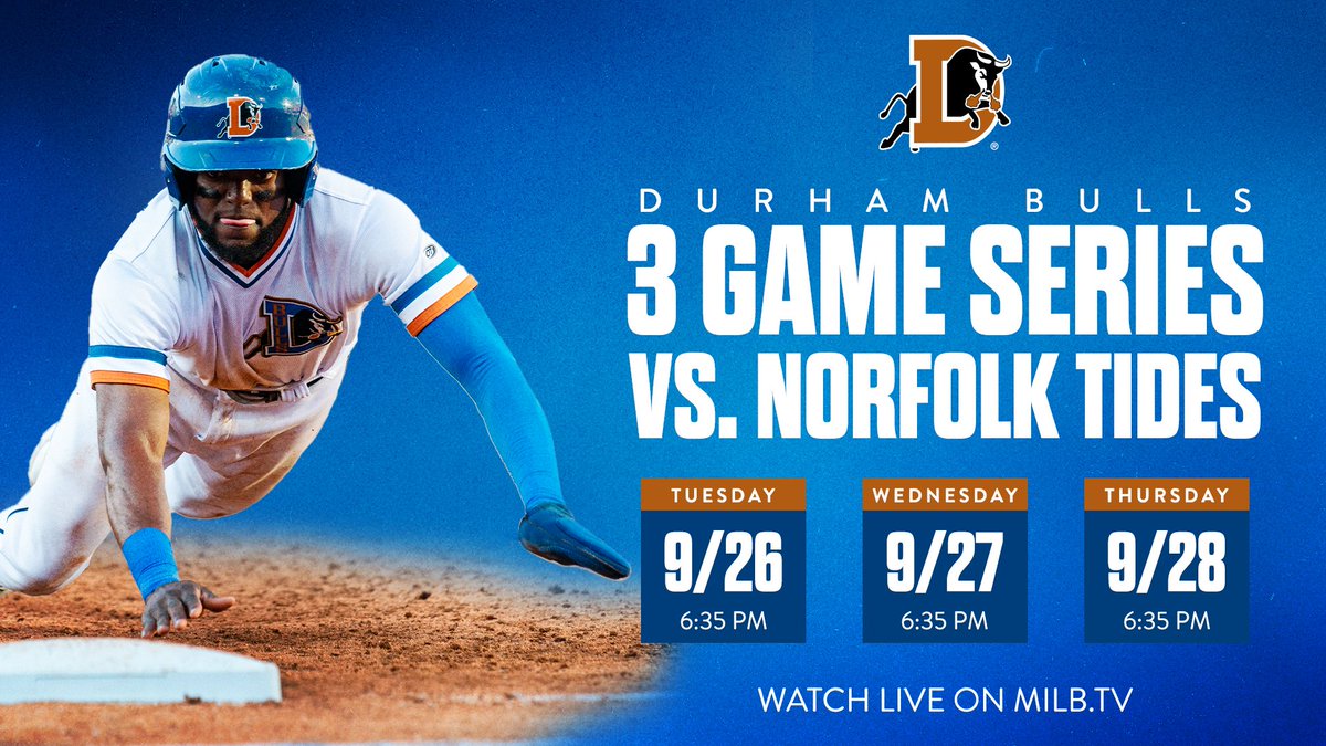 Bulls.
Tides.
Collision Course.

We'll play for our 3rd straight league title next week in Norfolk in a best-of-3 series

#BULLieve