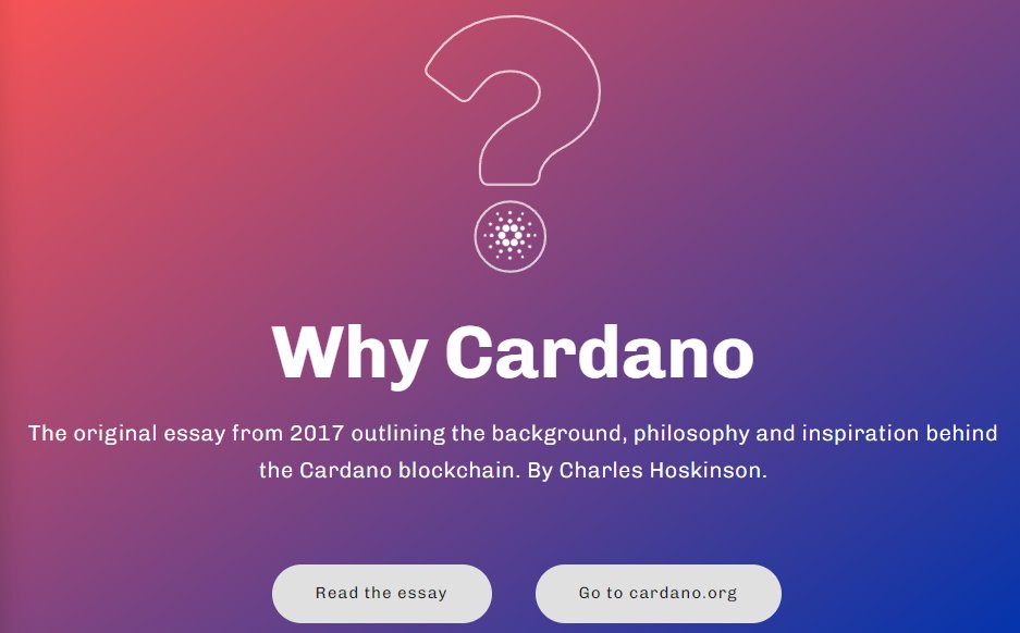 HardForQKafe's tweet photo. 1/n
Cardano is it at a crossroads. After the Fund 10 voting results and with #CIP1694 around the corner, it seems now is a time to return to #WhyCardano to search for that north star that represents the Principles of Cardano.
🔭https://t.co/6l9sUa1c0Q🔭 
Let's read the essay.
⤵️ https://t.co/u9k943W3xM