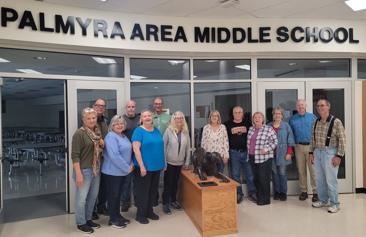 Nothing better than starting your weekend off giving a tour of what used to be the class of 1973's high school and now our middle school. Proud to have been a part of this memory. #ThisisPalmyra #50years #PalmyraProud