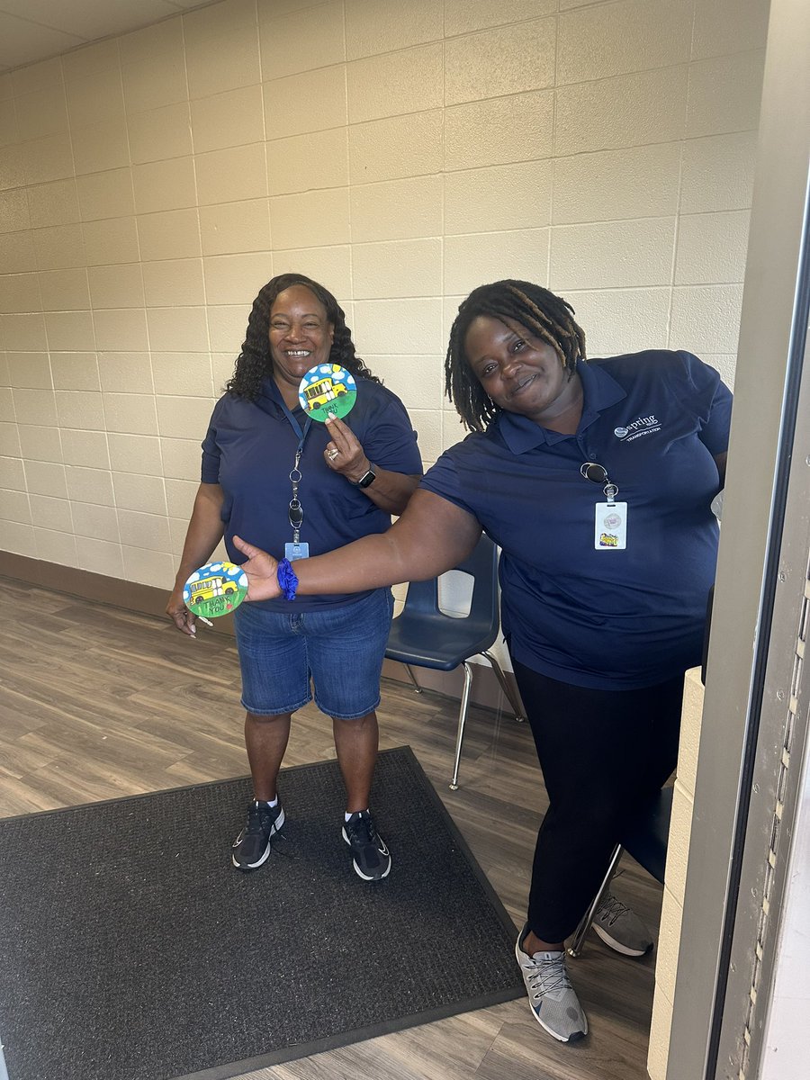 Love celebrating our wonderful bus drivers <a href="/SpringISD/">Spring ISD</a> . Thank you @LSU_TDW for your generous donation. <a href="/TwinCreeksMS1/">Twin Creeks Middle School</a>