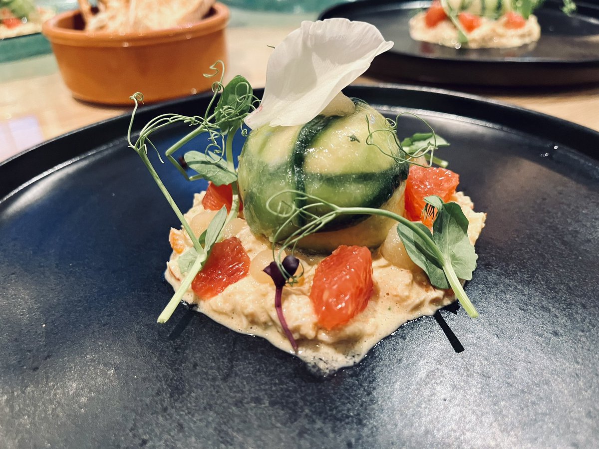 Crab, grapefruit, cucumber, yuzu