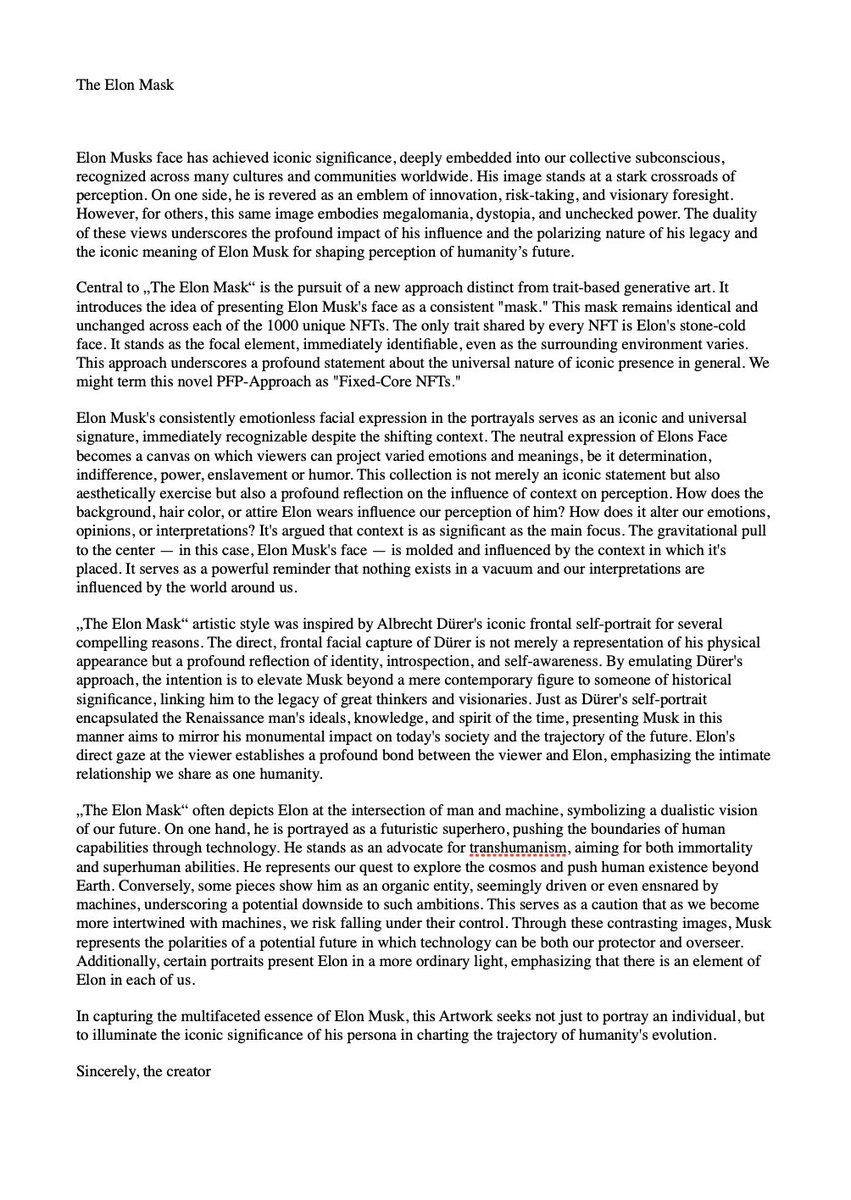 TheElonMaskNFT's tweet photo. Whitepaper to The Elon Mask. https://t.co/T9hFl9uJi0