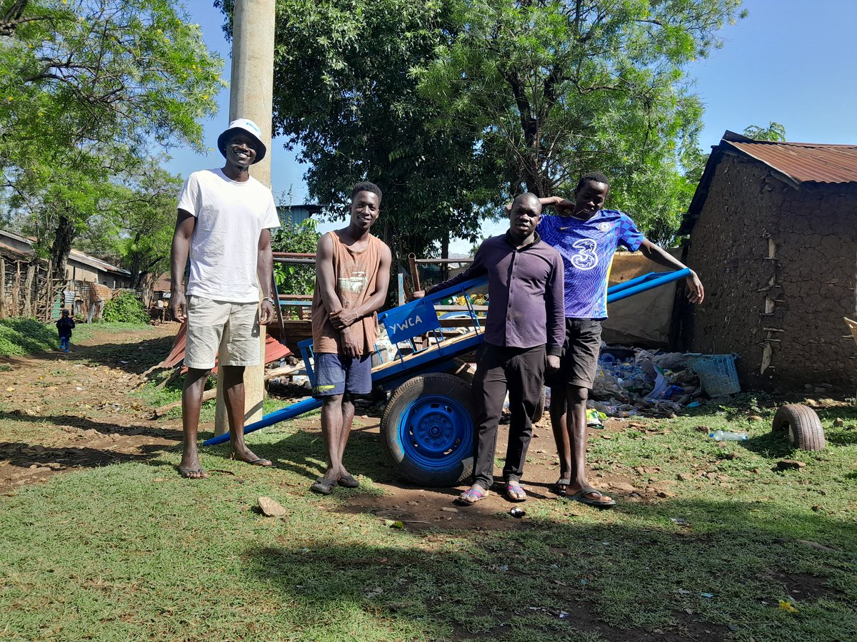KJamtaka's tweet photo. SDG17 talks of Partnerships and that has enabled us to acquire a new handcart to  further improve our service delivery to the residents of Kisumu. We would like to offer our gratitude to @KenyaYwca  for  making it all this possible. Team work makes the dream work. https://t.co/brxfaxVrpO
