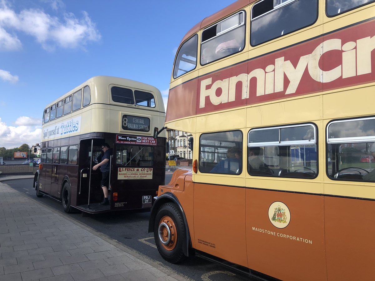 Lowestoft Central (@lowestoftcentr1) on Twitter photo Two more classic double deckers on the <a href="/EATransportMus/">E A Transport Museum</a> #TrolleyBus Weekend shuttles to & from #Lowestoft Railway Station. Former #LowestoftCorporation & former #MaidstoneCorporation buses on the 13.00 pick up. #Leyland Two more classic double deckers on the <a href="/EATransportMus/">E A Transport Museum</a> #TrolleyBus Weekend shuttles to & from #Lowestoft Railway Station. Former #LowestoftCorporation & former #MaidstoneCorporation buses on the 13.00 pick up. #Leyland