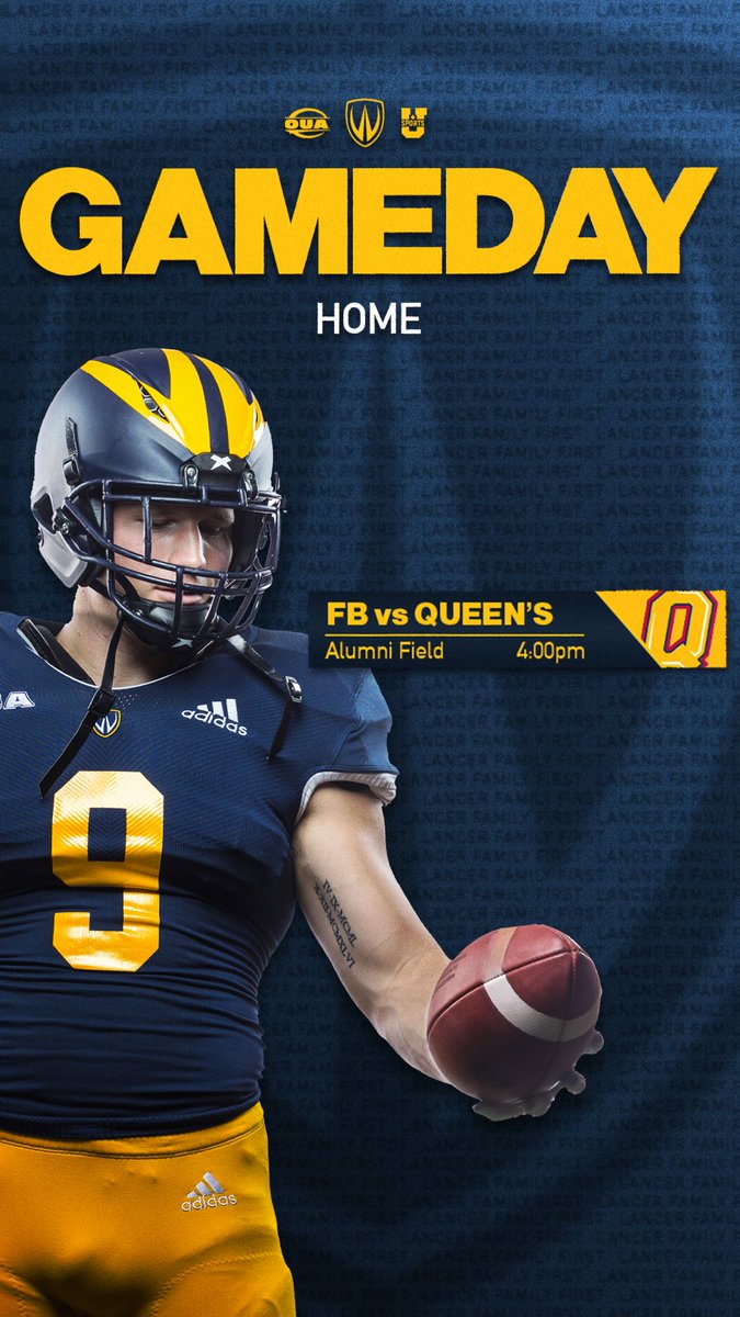 WindsorLancers's tweet image. 🏈 GAMEDAY! 🏈

Alumni Week is finally here &amp;amp; kicks off today at Alumni Stadium!

🗓️Sept 23, 2023
🆚  @queensgaels
🕓 4:00pm
📍Alumni Stadium
🎟️golancers.ca/tickets
📺 OUA.tv &amp;amp; @yourtvwindsor 

#LancerFamilyFirst #AlumniWeek