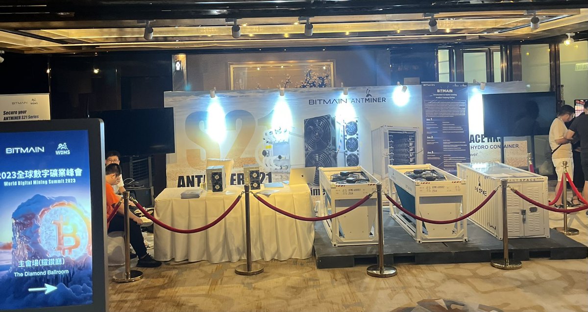 Thank you all who have joined us at the <a href="/BITMAINtech/">BITMAIN</a> WDMS in Hong Kong! Yet another successful Bitmain event filled with innovative minds. ✨

We’re excited to introduce the latest addition to our team, Bianca from Hong Kong. 🇭🇰
#btc #cryptomining #Bitcoin