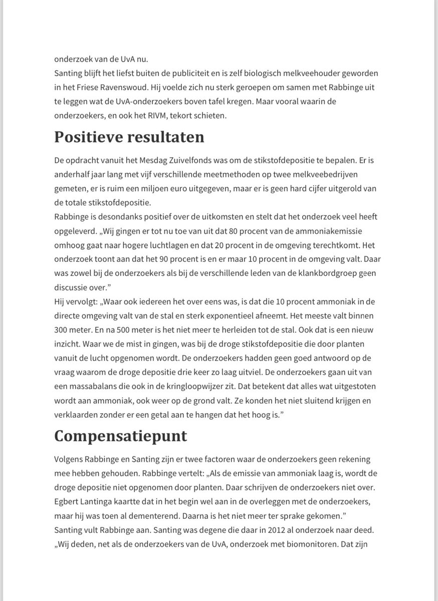 AaltDijkhuizen's tweet image. Heldere conclusies van prof. Rabbinge nav de uitkomsten van het recente stikstofonderzoek van ⁦@UvA_Amsterdam: (1) de landbouw is niet de grootste uitstoter maar de derde, na verkeer en industrie en (2) het Aerius model overschat de depositie van stikstof op de natuur fors.