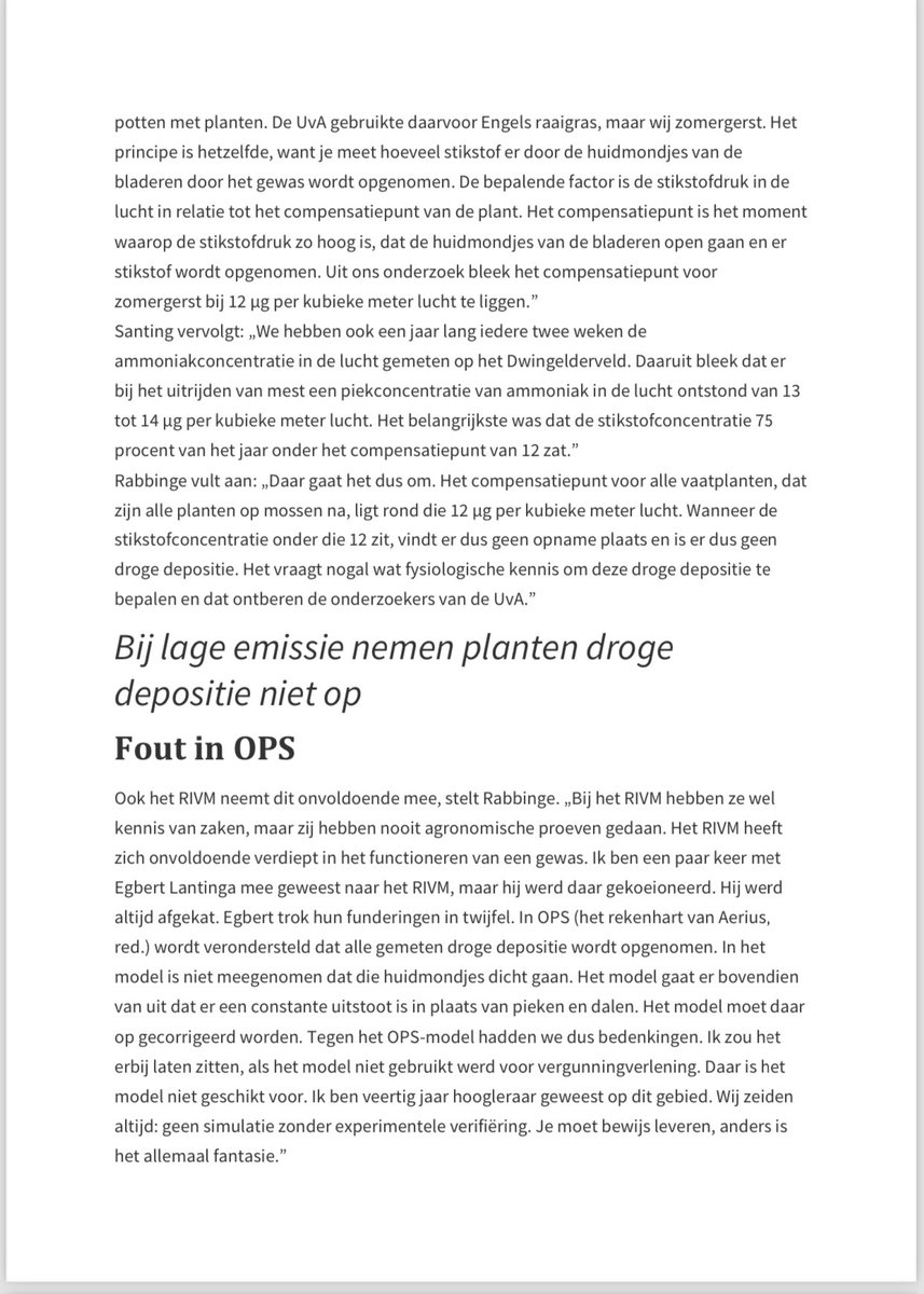AaltDijkhuizen's tweet image. Heldere conclusies van prof. Rabbinge nav de uitkomsten van het recente stikstofonderzoek van ⁦@UvA_Amsterdam: (1) de landbouw is niet de grootste uitstoter maar de derde, na verkeer en industrie en (2) het Aerius model overschat de depositie van stikstof op de natuur fors.