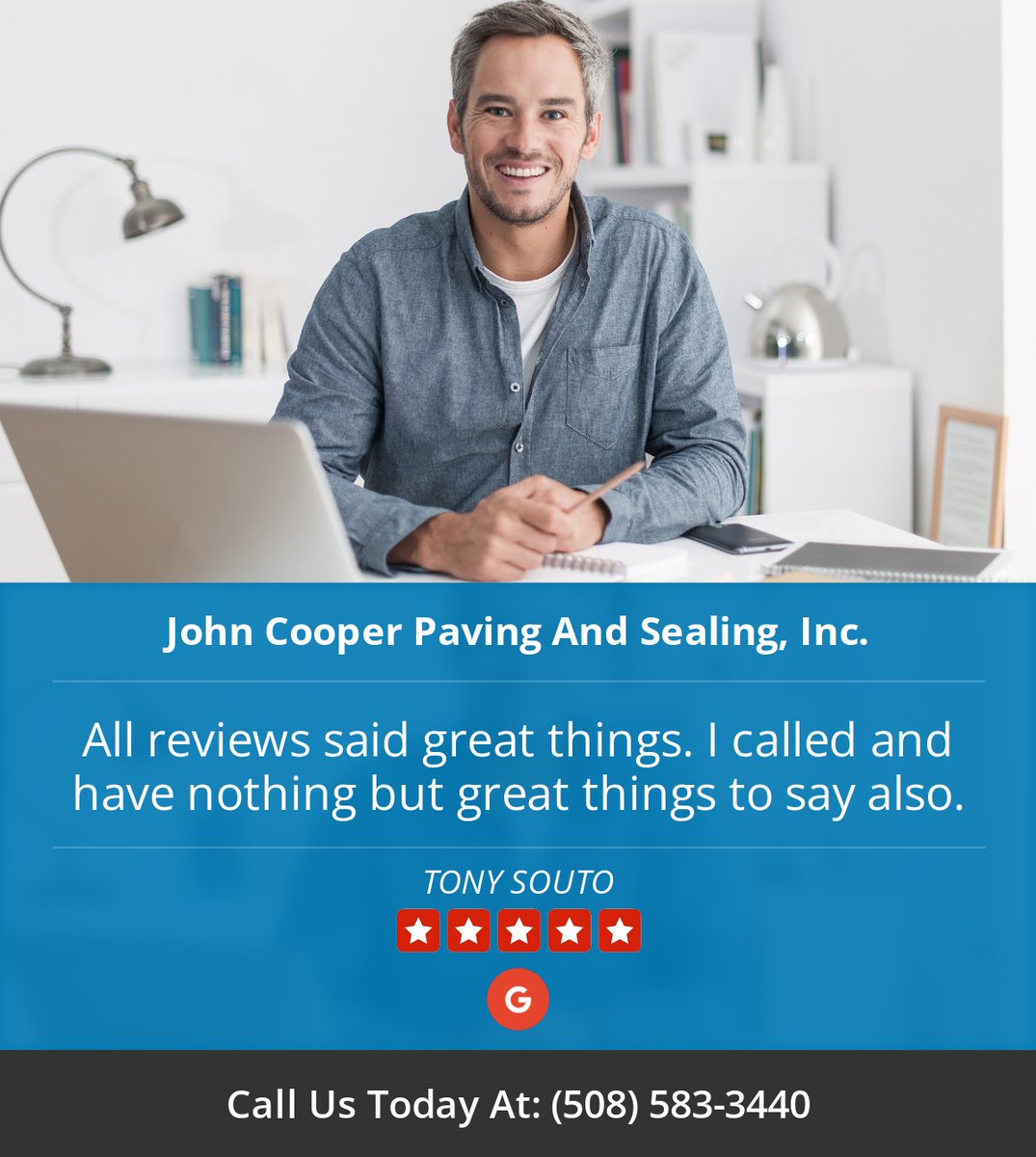 Cooperpaving's tweet image. 5 Star: TONY S. "All reviews said great things. I called and have nothing but great..." maps.google.com/?cid=133609050…