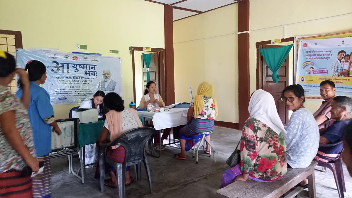 hwcarunachalpr's tweet photo. Highlighting the ‘Health Mela’ under “Ayushman Bhavah Campaign” conducted at HWC-SC Motum &amp; HWC-SC Ledum in East Siang district, Arunachal Pradesh on 23/09/23.
@MoHFW @AyushmanHWC @PemaKhanduBJP @AloLibang @drmlego @MyGovArunachal #AyushmanBhav #HealthMela #AB_HWC https://t.co/9TGs2j1Lkp