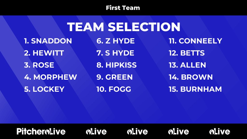 Today's First Team team selection #Pitchero
pitchero.com/clubs/happisbu…