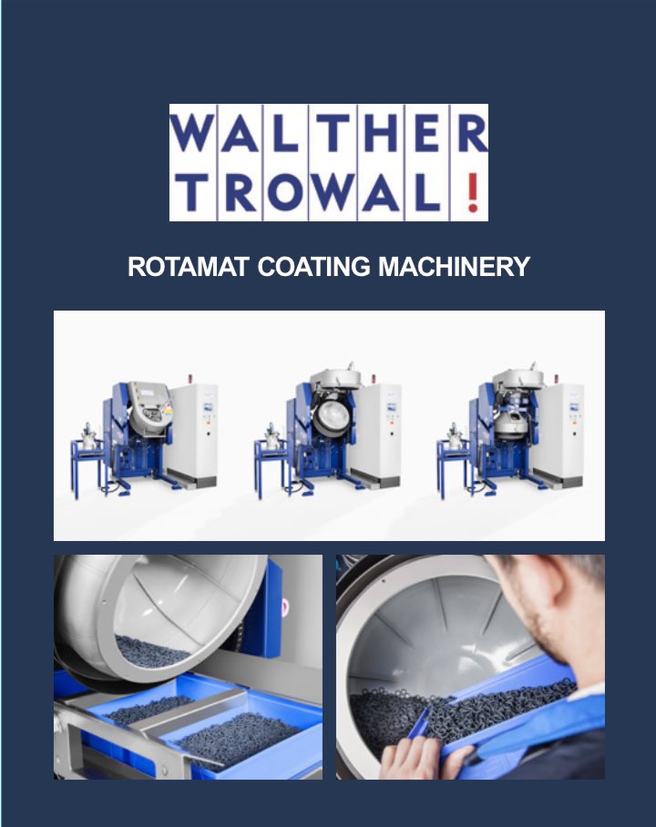 Visit <a href="/WaltherTrowalUK/">Walther Trowal Ltd</a> at the #InterplasUK show at the NEC 26-28th September to discuss #Rotamat coating of small parts,
anti-friction coating of seals, rubber to metal bonding, decorative coating of plastic parts, plus deflashing of components. <a href="/InterplasUK/">InterplasUK</a>