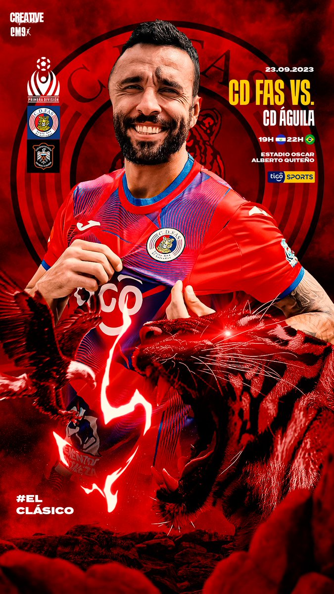 caiomancha9's tweet image. Enorme satisfacción participar en mi primer clásico. 

¡Vamos con todo! 🚀⚽️

#DaleFAS 🔴🔵🐯 
#CM9 
#CaioMancha9