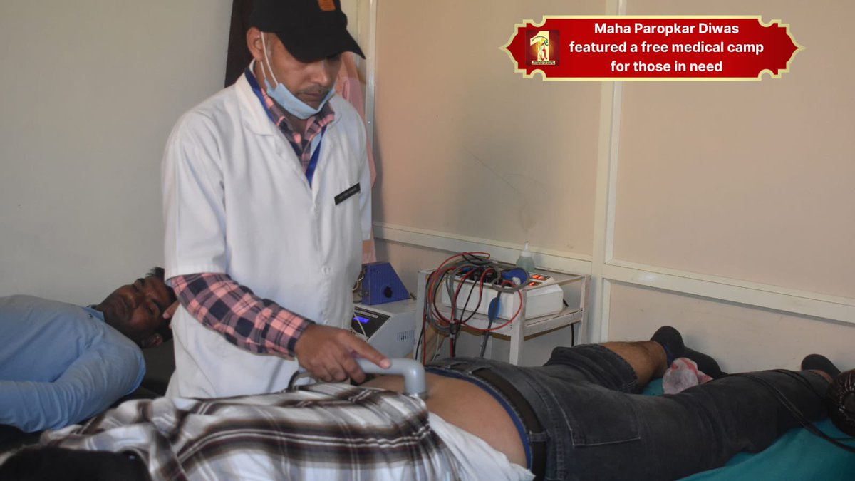 DSSNewsUpdates's tweet photo. As a celebration of Maha Paropkar Diwas, a compassionate gesture unfolded in the form of a free medical camp. The camp's embrace extended to hundreds, offering them vital healthcare services that would otherwise be beyond reach. 

It was a heartfelt event marked by the invaluable gift of health, well-being, and humanity! #DeraSachaSauda #MahaParopkarDiwas