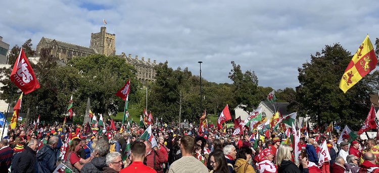 It’s busy in Bangor today 🏴󠁧󠁢󠁷󠁬󠁳󠁿