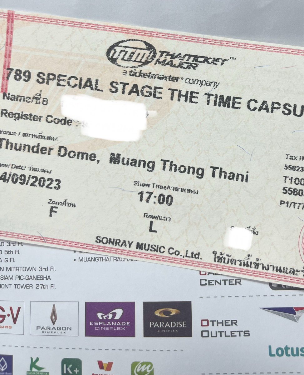 TTKMini's tweet photo. ปล่อยบัตรวันอาทิตย์ 1 ใบ โซน F 3800 ครับ ได้ benefit ทุกอย่าง ไม่มี Good bye *Postcard มาร์ค นัดรับหน้างานได้พรุ่งนี้ #ตลาดนัด789 #789TheTimeCapsuleDay3 #789TheTimeCapsule https://t.co/mAZOnWvYvt