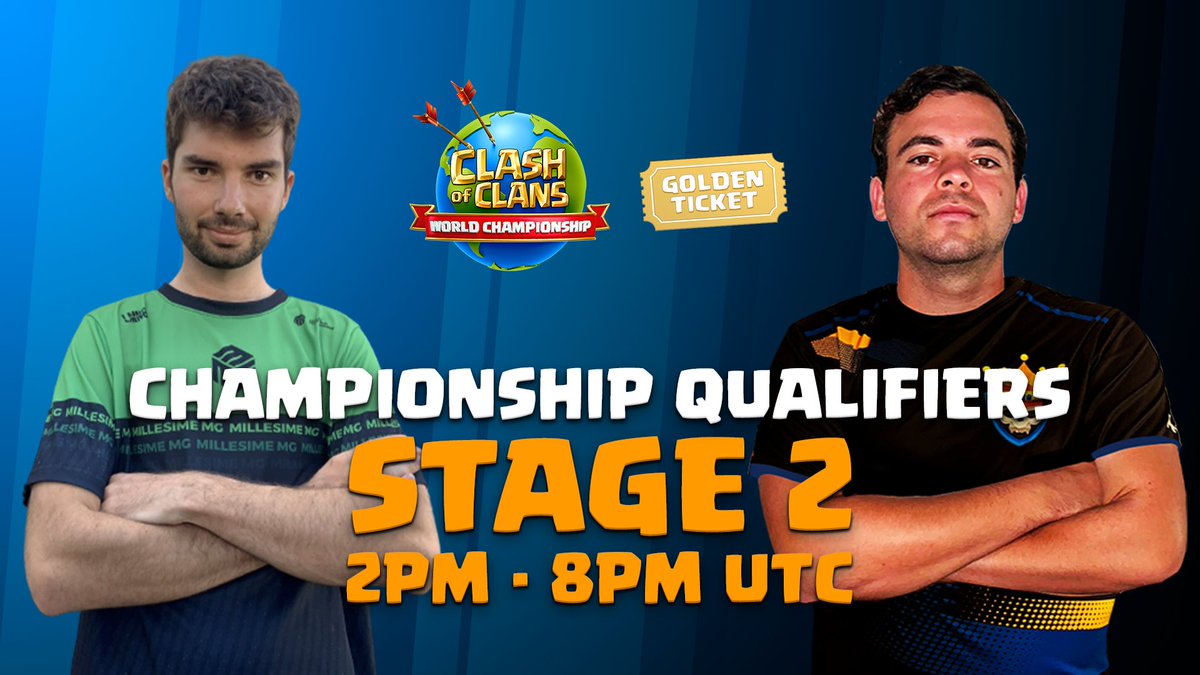 STAGE 2 IS ALMOST HERE!🔥 Just 1 hour remaining until the bracket starts💪

🔗 youtube.com/watch?v=QaXZvL…
🔁 RT for a chance of winning 1000 Gems!

#ClashEsports | #ClashWorlds
