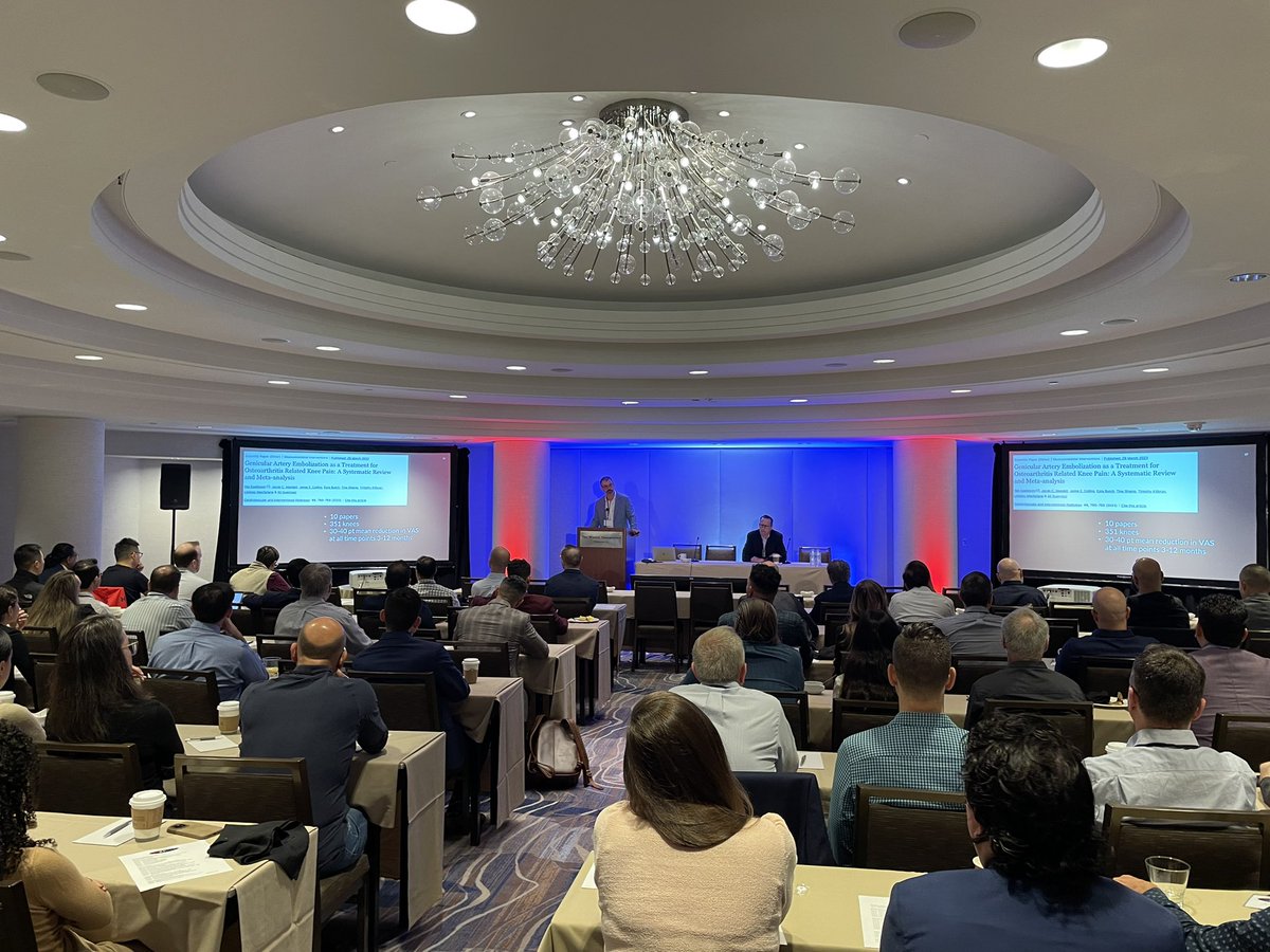 NaineshParikhMD's tweet photo. and we’re off and running with a PACKED house! #STREAM2023 @AriIsaacsonMD looking pretty good up there! @SandeepBaglaMD @AlexPavidapha @bonesz @IR_Nutt https://t.co/O0KjnrXoHl