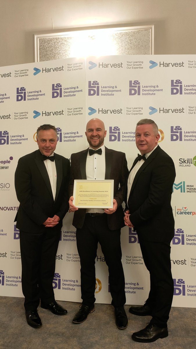 HoltonDes's tweet photo. Privileged to know these guys @CMCarey_ @noelgmurray Life changing work you do guys. Safe drive back from #LearningAwards23 https://t.co/L5RqbVccPA