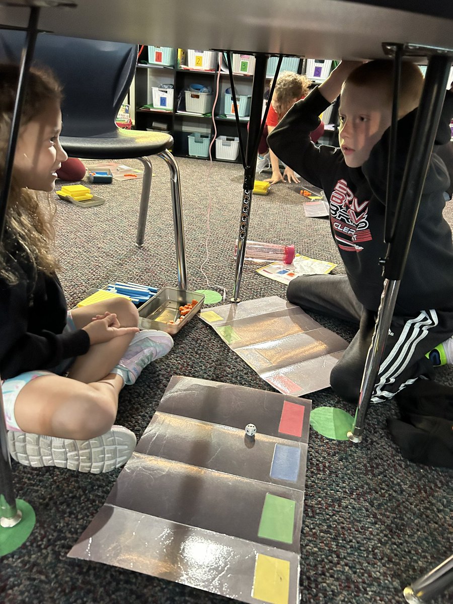 JamieG6708's tweet photo. My 2nd graders are learning all about place value! As we prepare for decomposing number next week, we are learning through a hands-on game that teaches the value of the digits depending on their position in the PV Chart. https://t.co/ItjhGxOgRZ