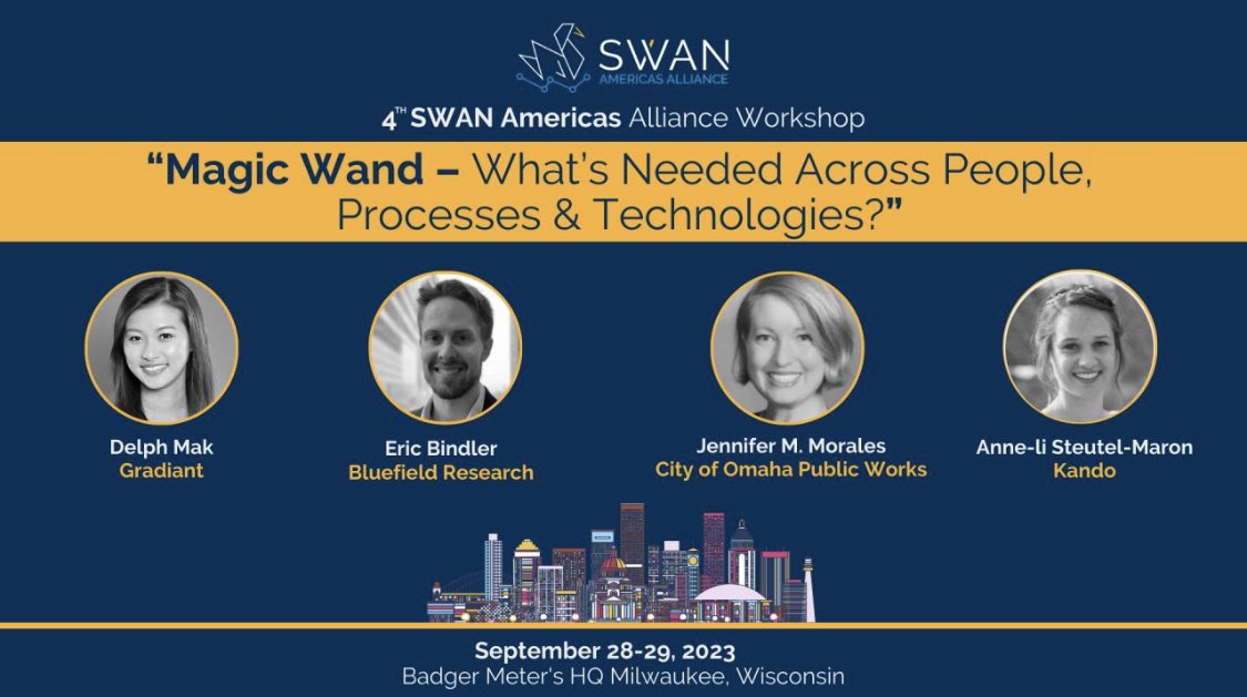 Steuteltje's tweet image. Excited for the next two weeks of adventures! ✈️ First stop: SWAN Americas Workshop in Milwaukee 🌆, followed by a quick train ride to our 2nd destination at #Weftec booth #4321 in Chicago 🚆. Stay tuned for updates and insights! #Weftec2023 #domorewithdata here we go in 4321! 😉
