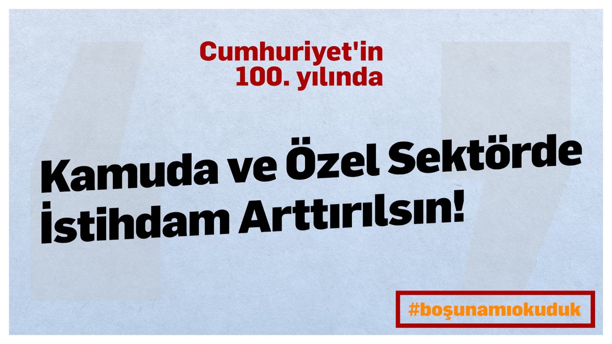TMMOB1954's tweet photo. İşten atılma korkusu, güvencesizlik, asla yetişmeyen iş takvimleri...

Hangimiz yaşamadık?

Kamuda ve özel sektörde istihdam artırılsın, ücretler yasal güvence altına alınsın!

Sonu güvencesizlik, işsizlik olacaksa #boşunamıokuduk

Mesleğimiz ve haklarımız için
Haydi mücadeleye! https://t.co/nQkg1UXMlz