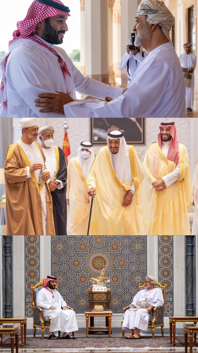 القلوب تعانقت قبل الكفوف🇸🇦🇴🇲🤍.
#اليوم_الوطني_93_السعودي