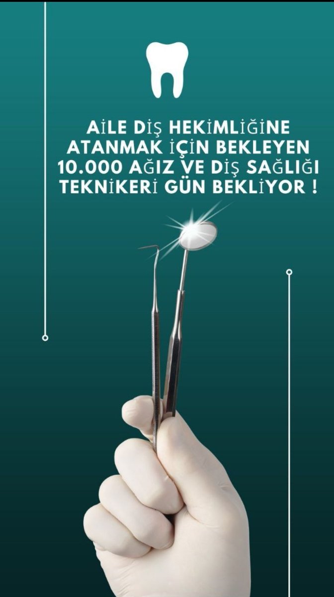 DoganDlkrn21's tweet photo. 2023 bütçesi ile yapılacak olan atamada ağız ve diş sağlığı teknikerlerine hakkı olan 10 bin kadro sayısı teslim edilmelidir.
@drfahrettinkoca 
#AgızVeDişe10BinAtama https://t.co/1eR50iFvz7