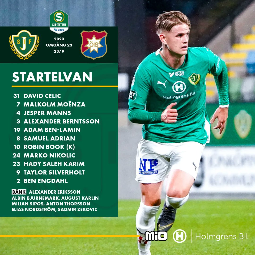 JSodra's tweet photo. Nu kör vi!
💚💚💚#jsödra #jönköpingssödra #startelvan #miomöbler #holmgrensbil https://t.co/csvkajgd20
