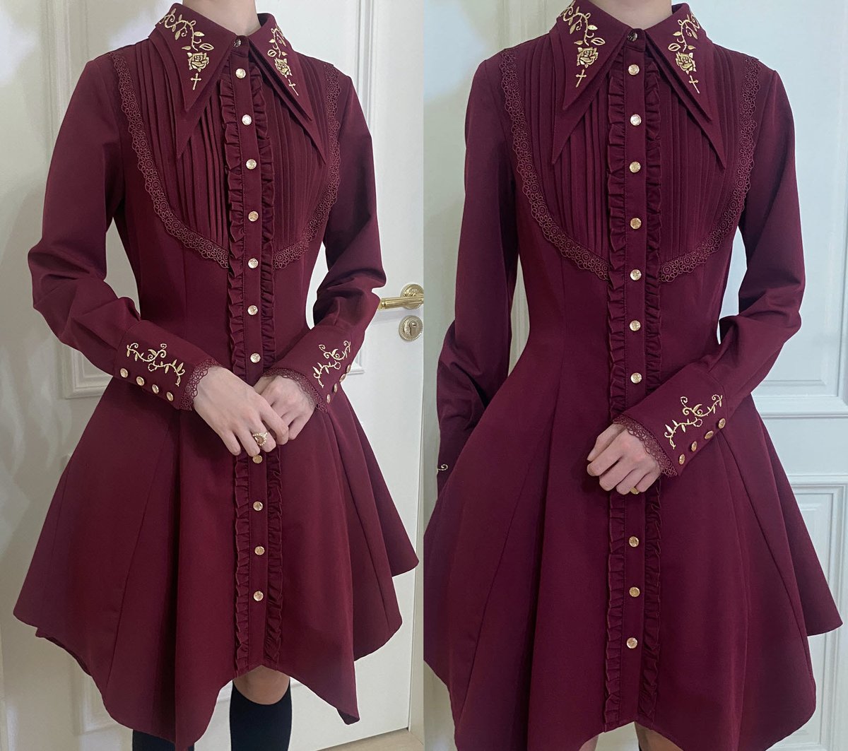 LolitaWardrobe's tweet photo. Preorder Deadline Reminder: Little Dipper 【-Rose and Cross-】 Embroidery #Ouji Lolita Blouses

◆ Don't Miss These Blouses: https://t.co/8zcwqbZusL
◆ The Preorder Will Be Closed After Tomorrow (September 24th, 2023)!!! https://t.co/xaA66dc96u