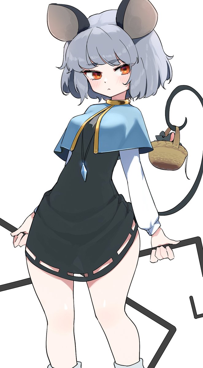 hzk_mozu's tweet photo. ナズーリンちゃん～　最近下半身大きくするの好きです https://t.co/ClcJZzEmdO