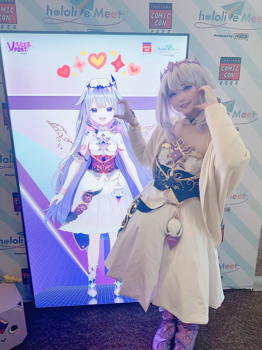 Taotan_cos's tweet image. Otsukare @kosekibijou 💜💜💜 You did an amazing job on the stage! Your Thai is so goodddd, I'm so glad I get to watch you and will always support you naka love love RAKNA Biboo(*´︶`*)♡

#bijouwled #LIVEseki #hololiveMeet #WelcomehololivetoTH
