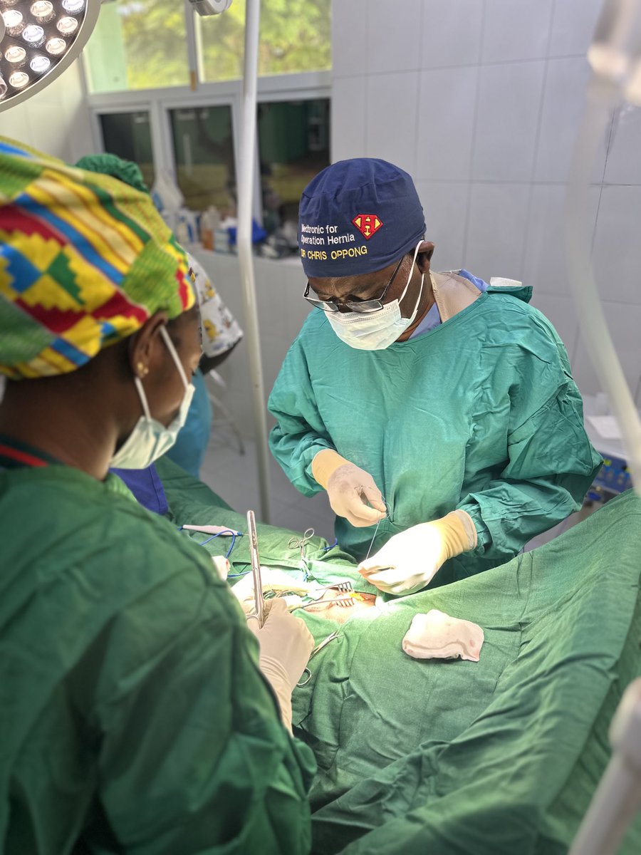 chrisoppong's tweet photo. OPERATION HERNIA MISSION TO AXIM HOSPITAL IN GHANA. SEPT 18-23, 2023. Two U.K. surgeons Chris Oppong, Plymouth and Steve Lindley, Bristol, have just completed a week of hernia surgery in Western Region of GHANA. 59 patients with various grades of hernias were offered surgery. https://t.co/SVoR2cqKTW